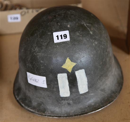American WWII  army helmet